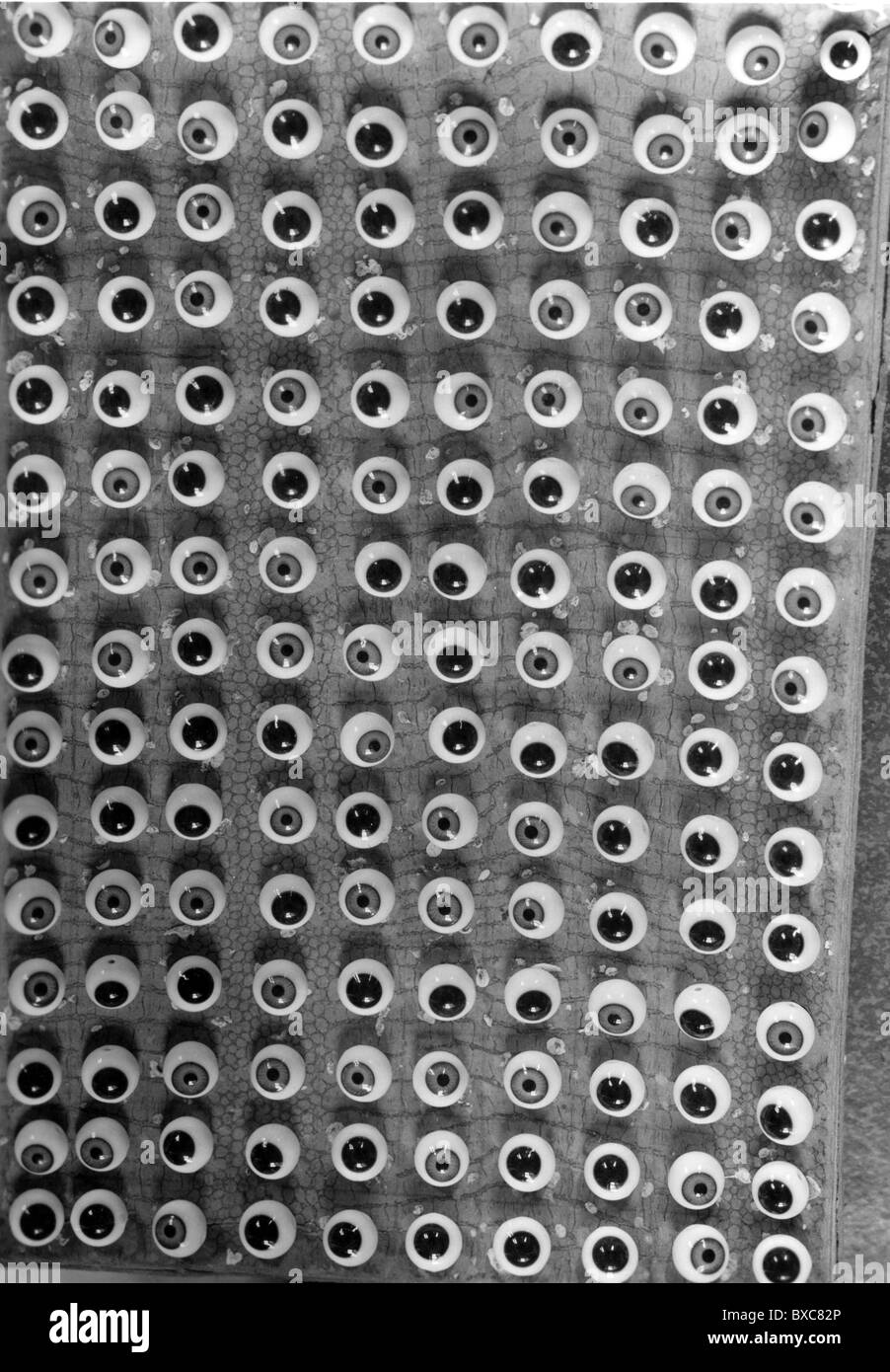 industry, toys, production of puppets, components, eyes, West Germany ...