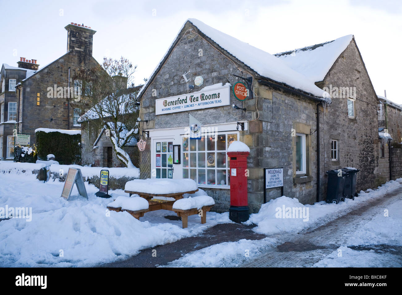 Hartington Peak District Derbyshire UK December Village Post Office and