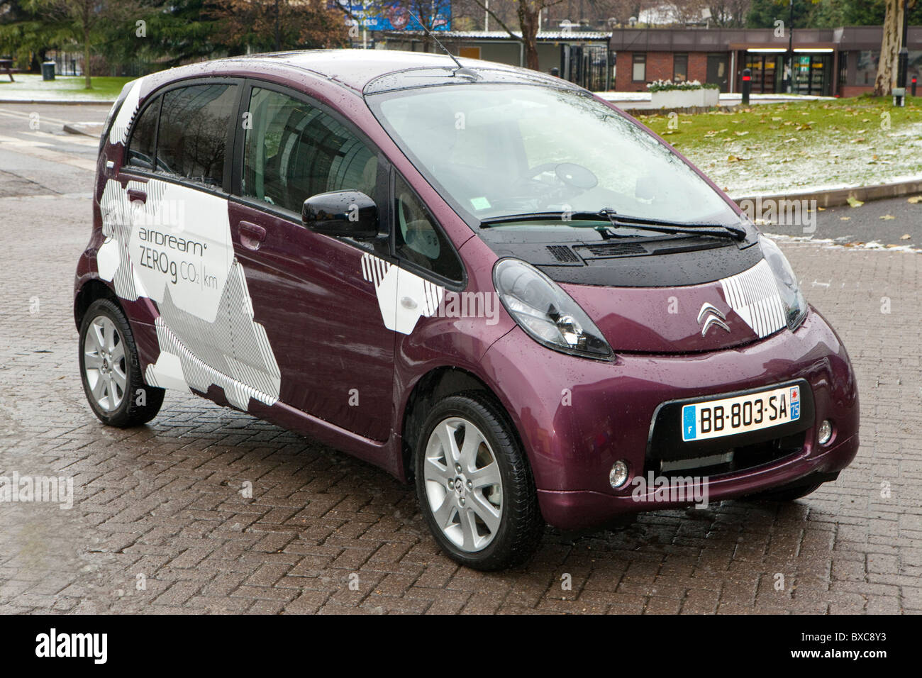 Electric car by Citroen Stock Photo