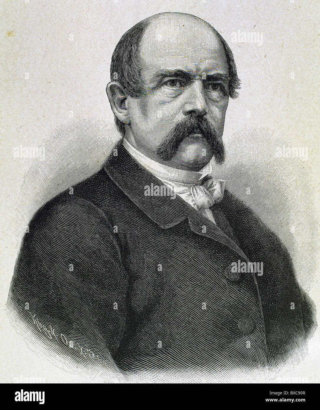 BISMARCK, Otto-Leopold, Prince of (1815-1898). German statesman ...