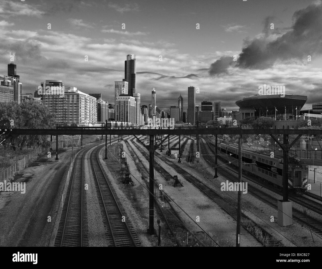 Historic chicago Black and White Stock Photos & Images - Alamy