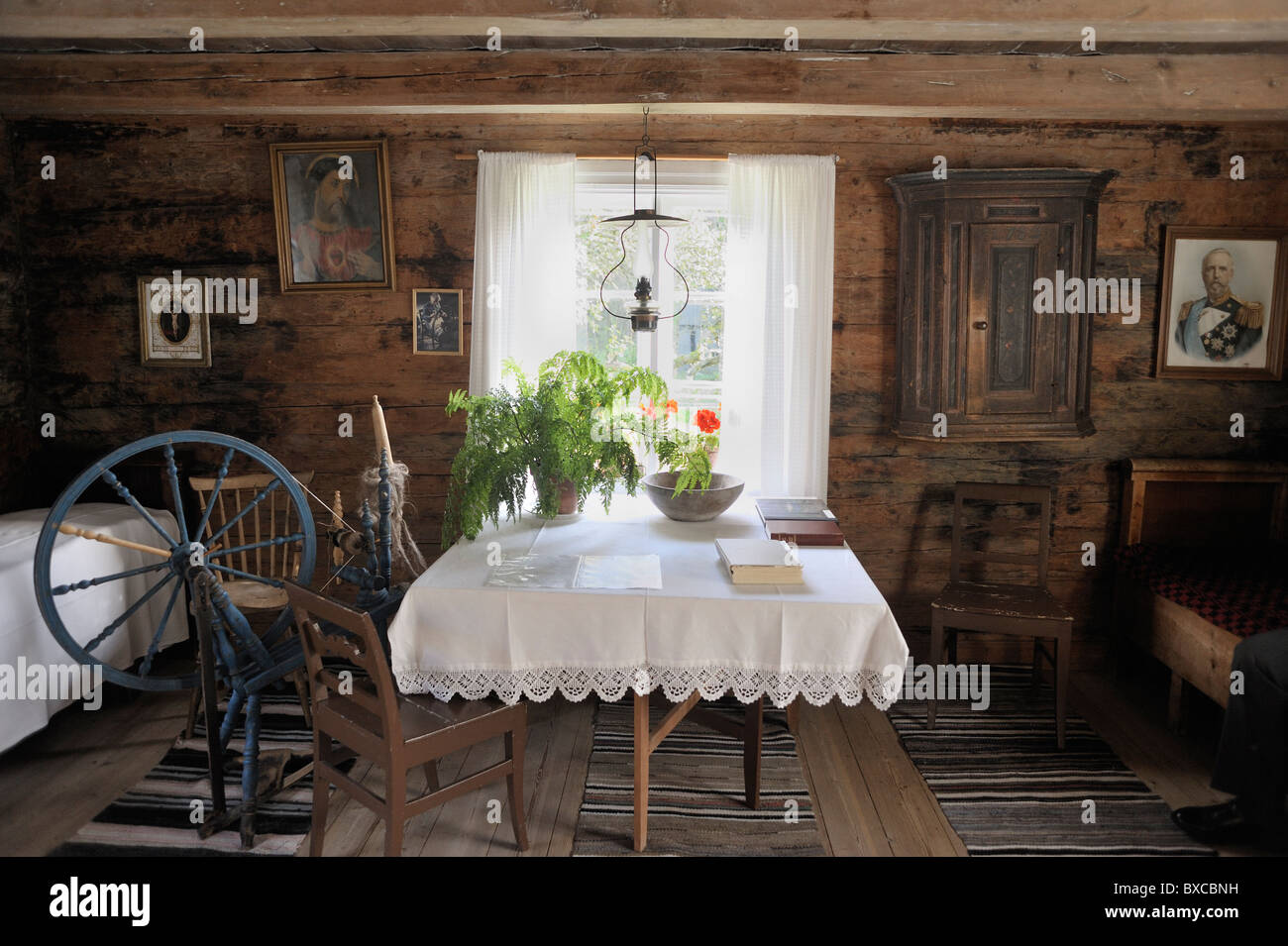 Interior From A Small Swedish Cottage From 1900 Century Langarod