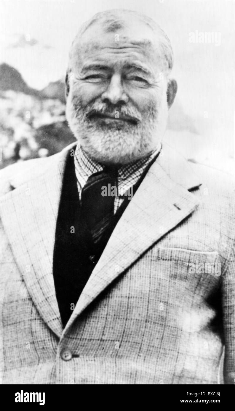 ERNEST HEMINGWAY  (1899-1961) American author and journalist Stock Photo