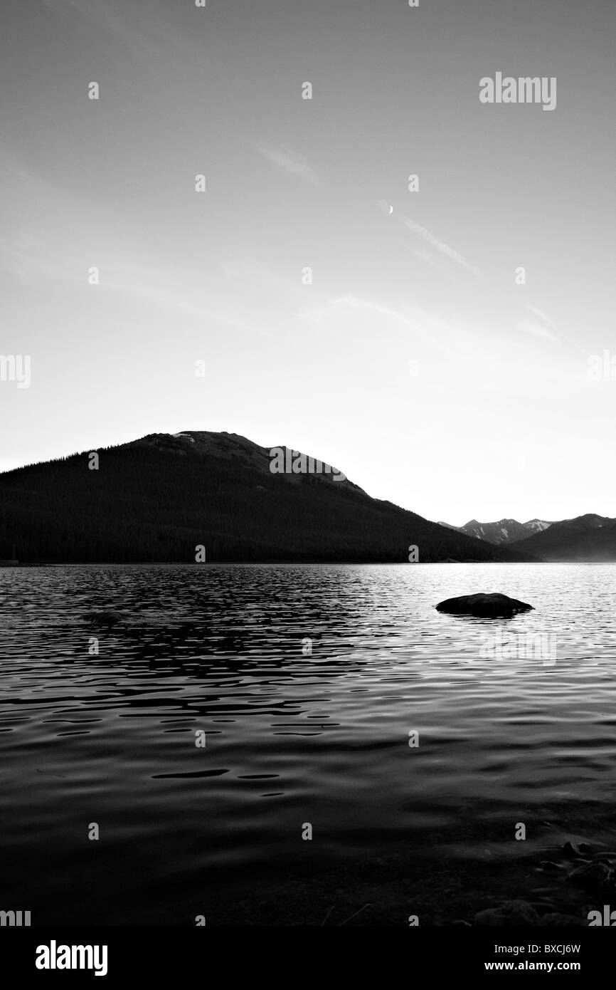 Black and white mountain lake Black and White Stock Photos & Images - Alamy