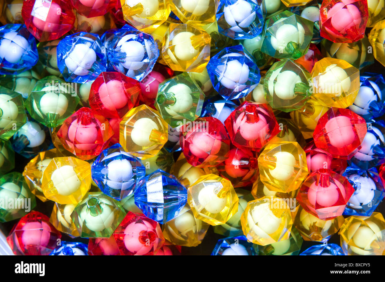 coloured beads Stock Photo