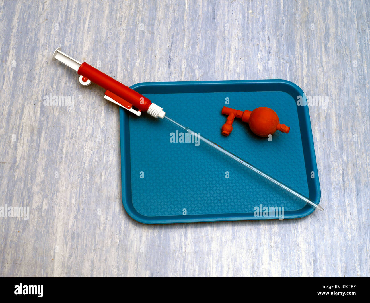 Pipette and Safety Filler Stock Photo Alamy