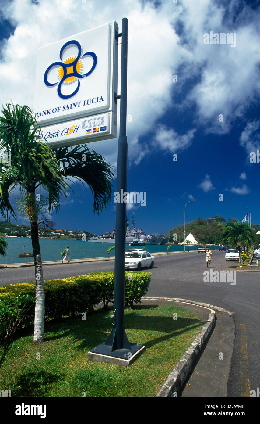 Castries St Lucia Bank Of St Lucia Logo Stock Photo Alamy