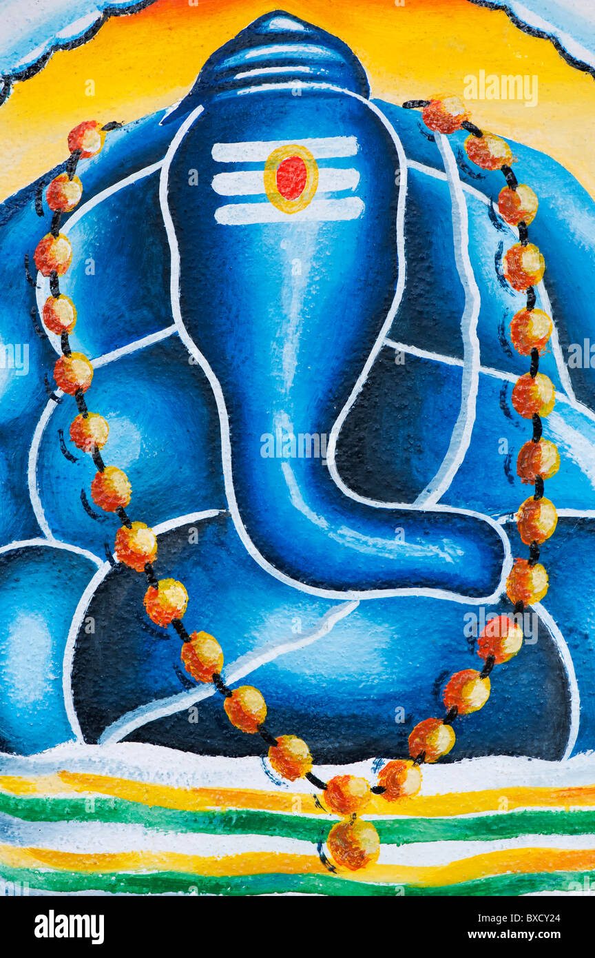 Ganesha painting hi-res stock photography and images - Alamy