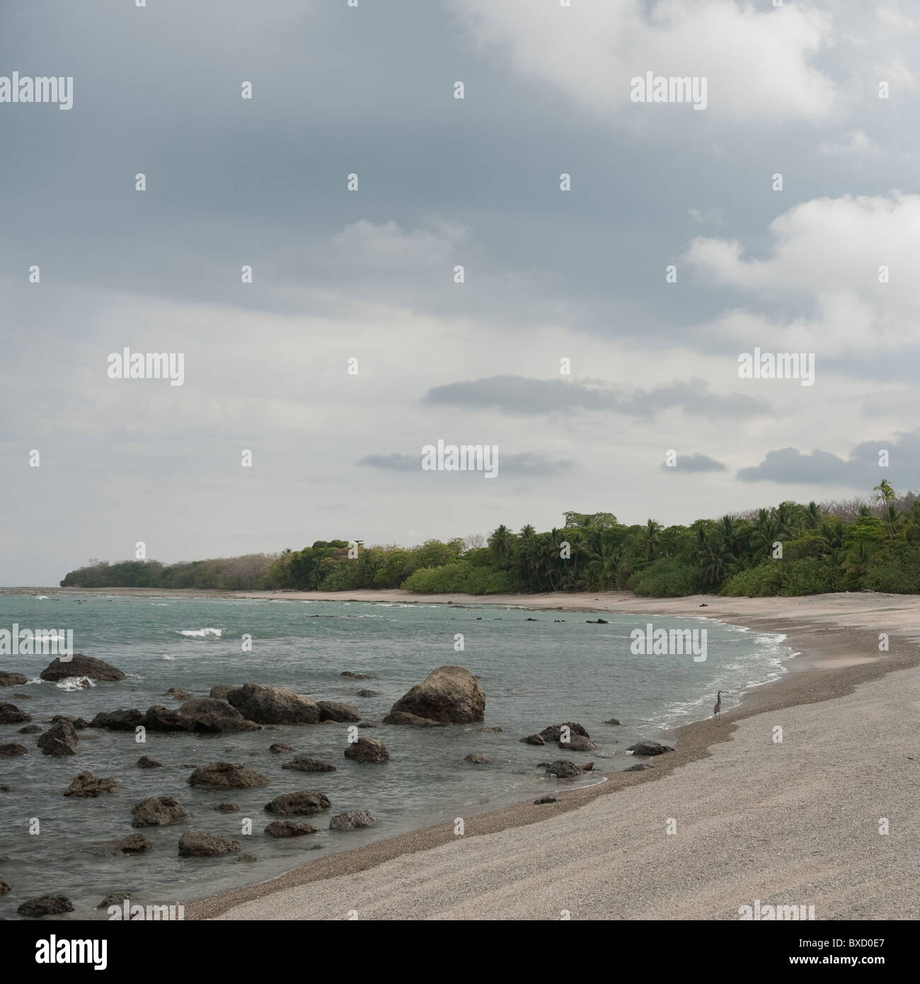 Seashore along Costa Rica coastline Stock Photo