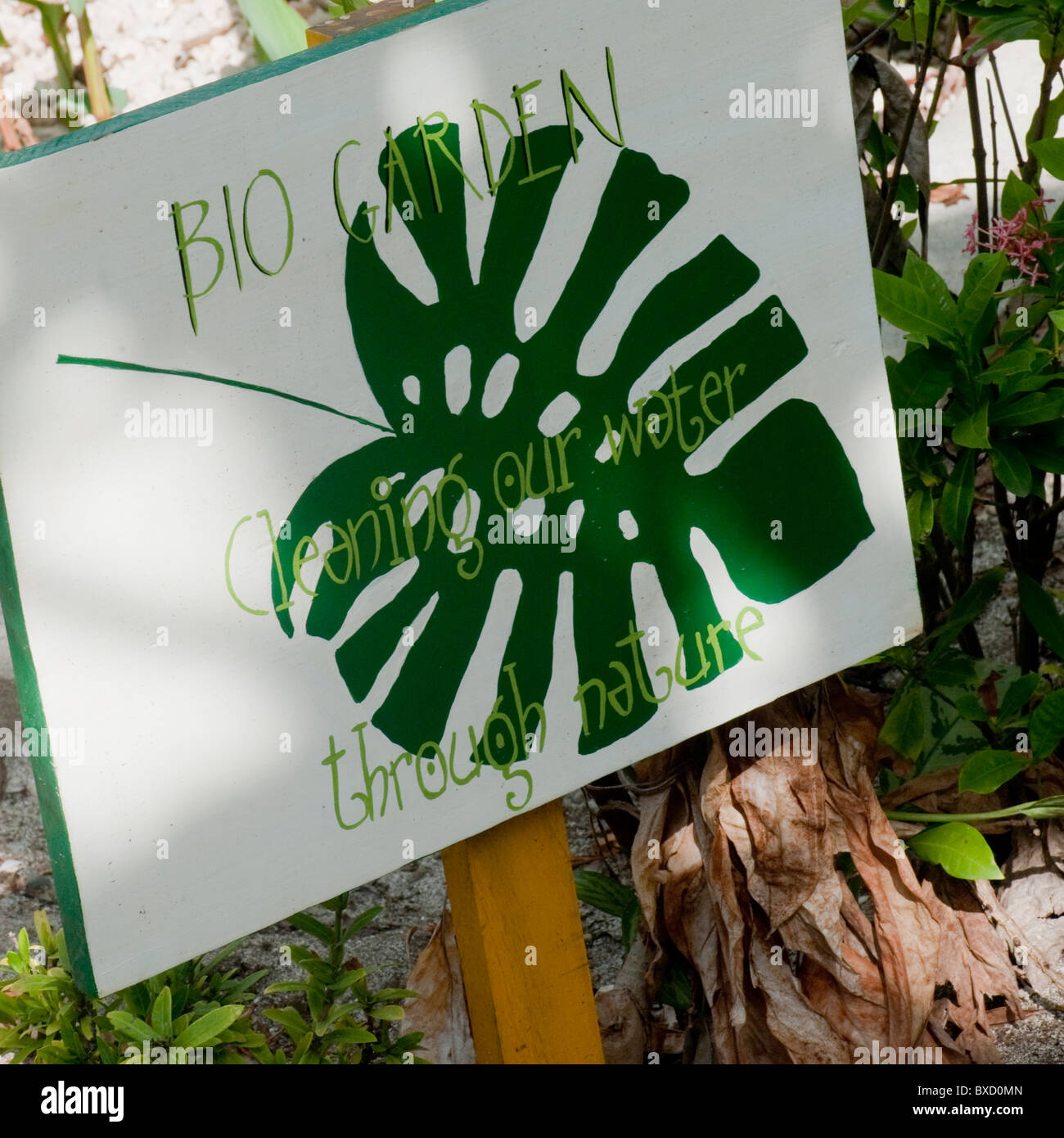 Bio Garden Sign At Florblanca In Costa Rica Stock Photo 33477381