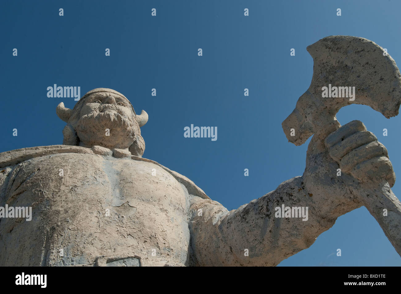 Viking statue in Gimli, Manitoba Canada Stock Photo Alamy
