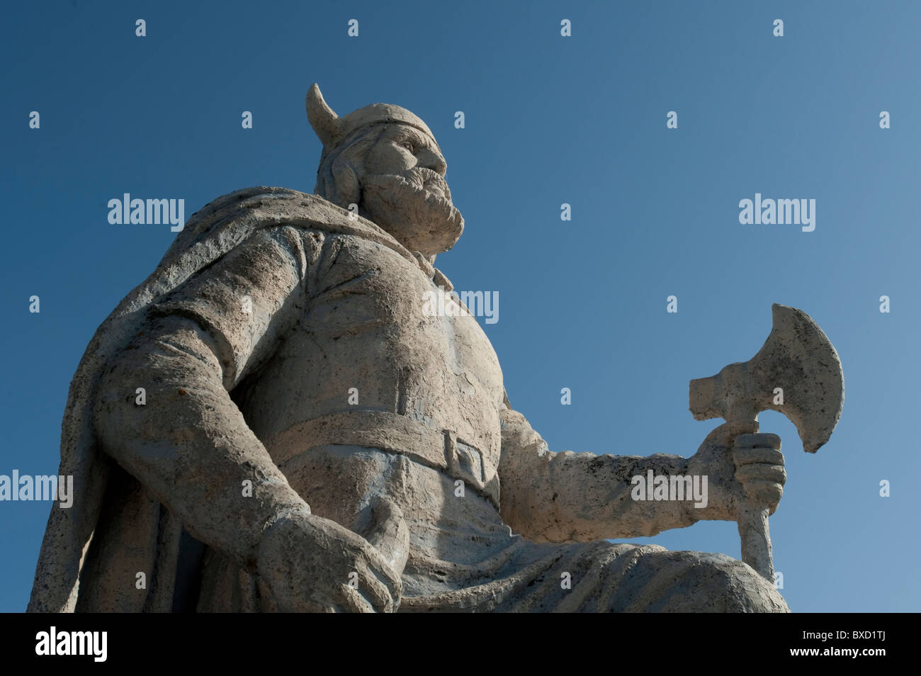 Viking statue in Gimli, Manitoba Canada Stock Photo Alamy