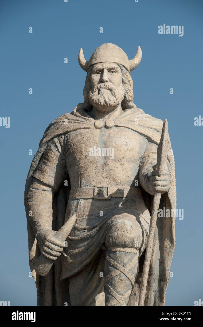 Viking statue in Gimli, Manitoba Canada Stock Photo Alamy