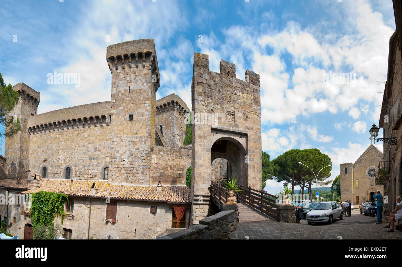 Castle of Bolsena. Rocca Monaldeschi. Bolsena, Latium, Italy. Stock Photo
