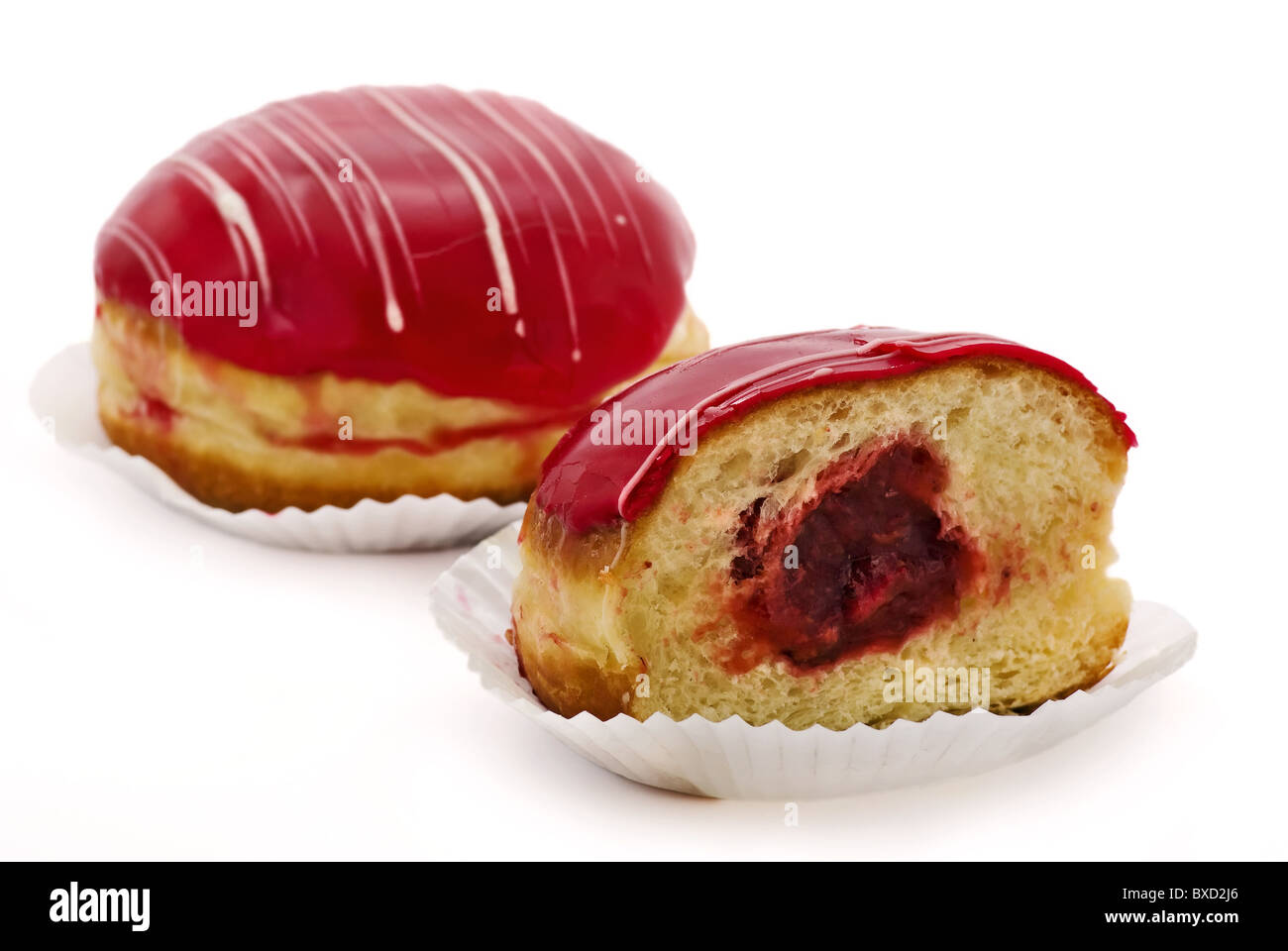 red donut Stock Photo