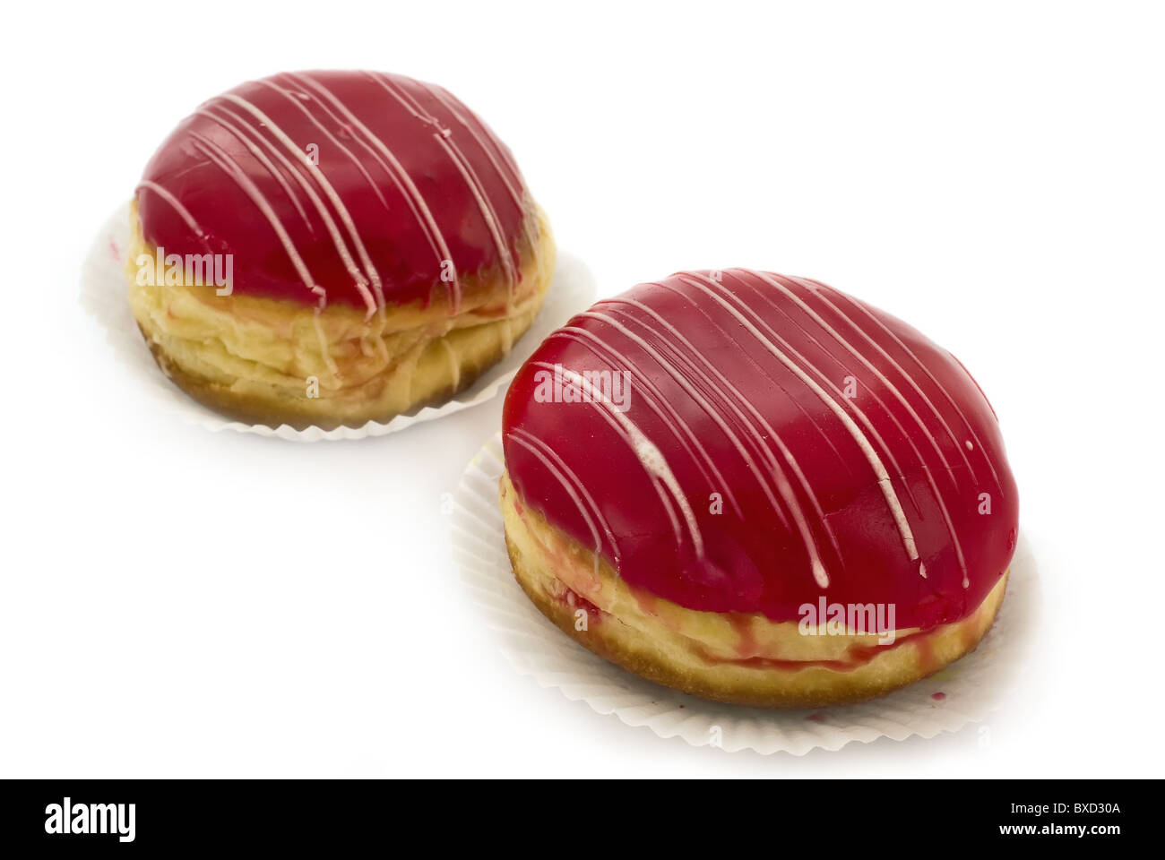 red donut Stock Photo