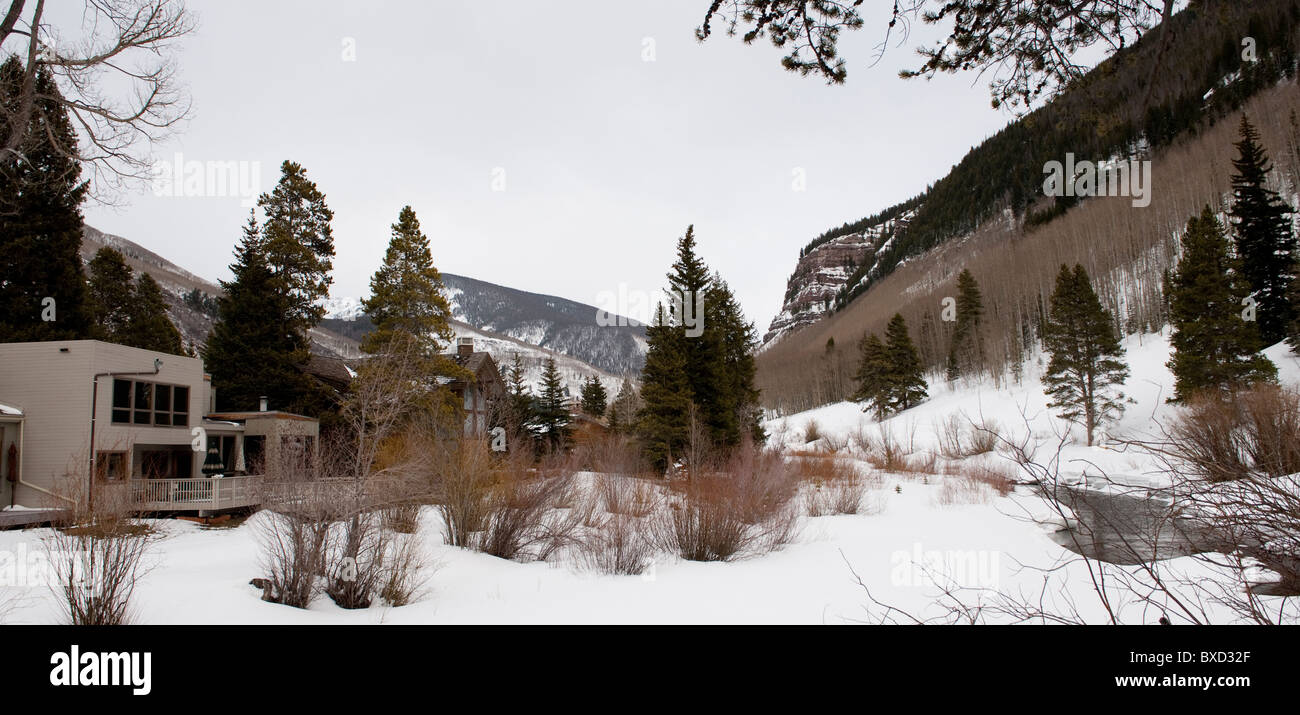 Home in Vail, Colorado Stock Photo