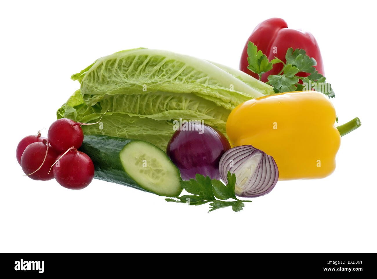Supermarket vegetables Cut Out Stock Images & Pictures - Alamy