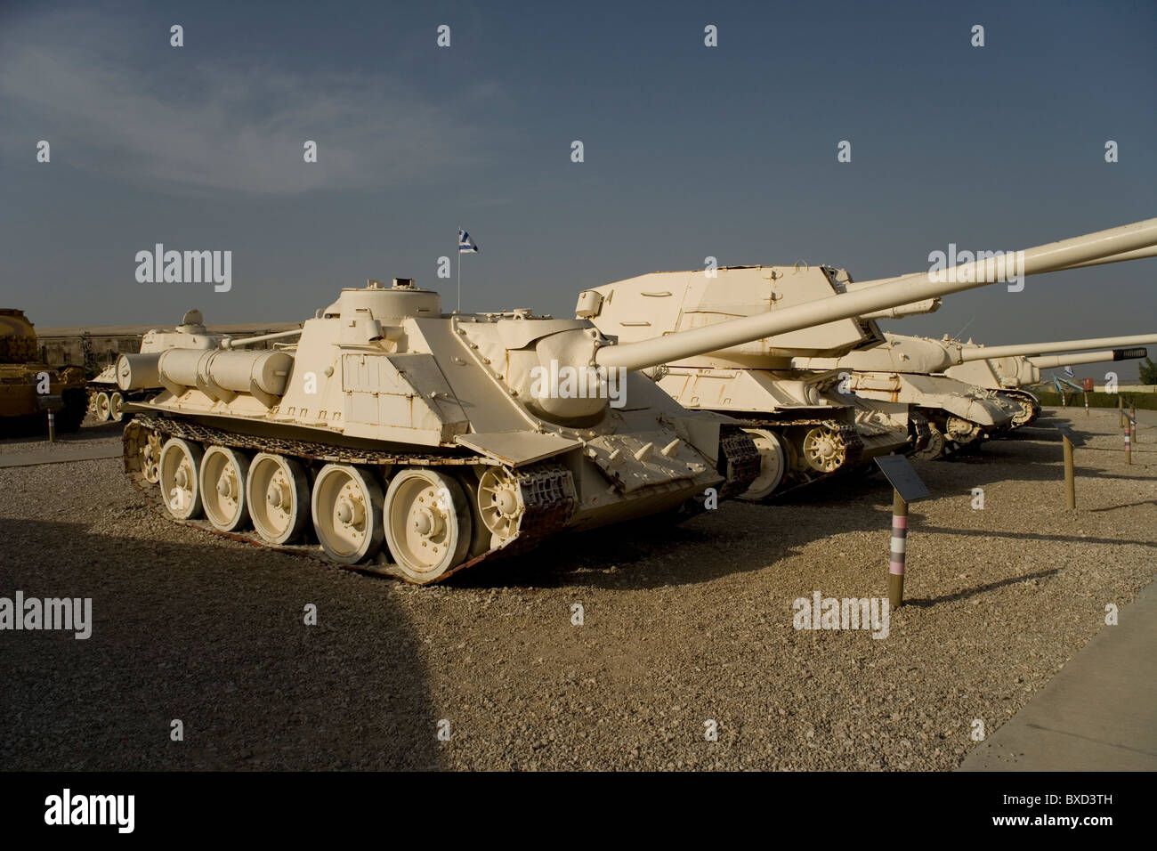 Tank at the Israeli Armored Corps Museum at Latrun, Israel Stock Photo