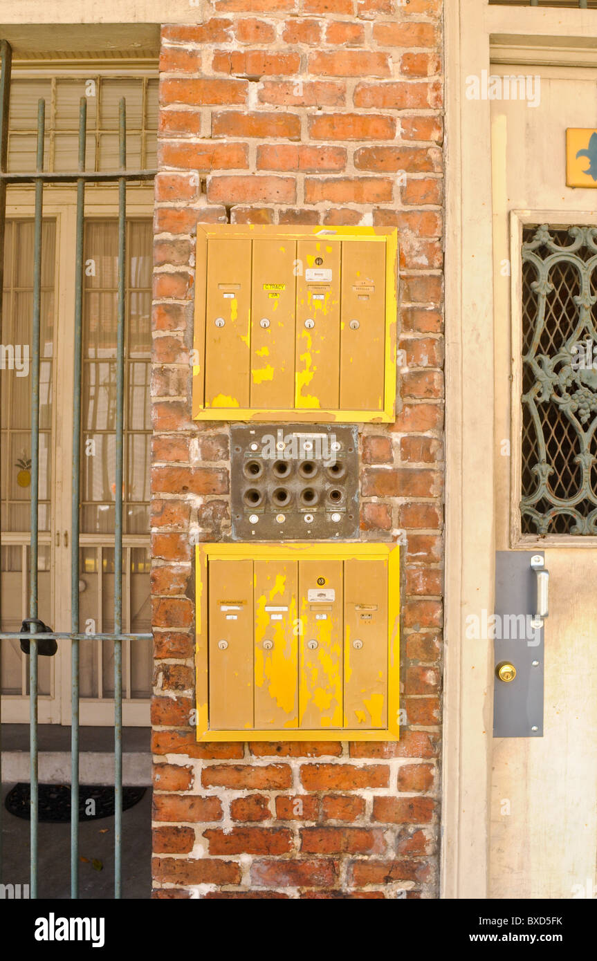 New Orleans mail boxes Stock Photo Alamy