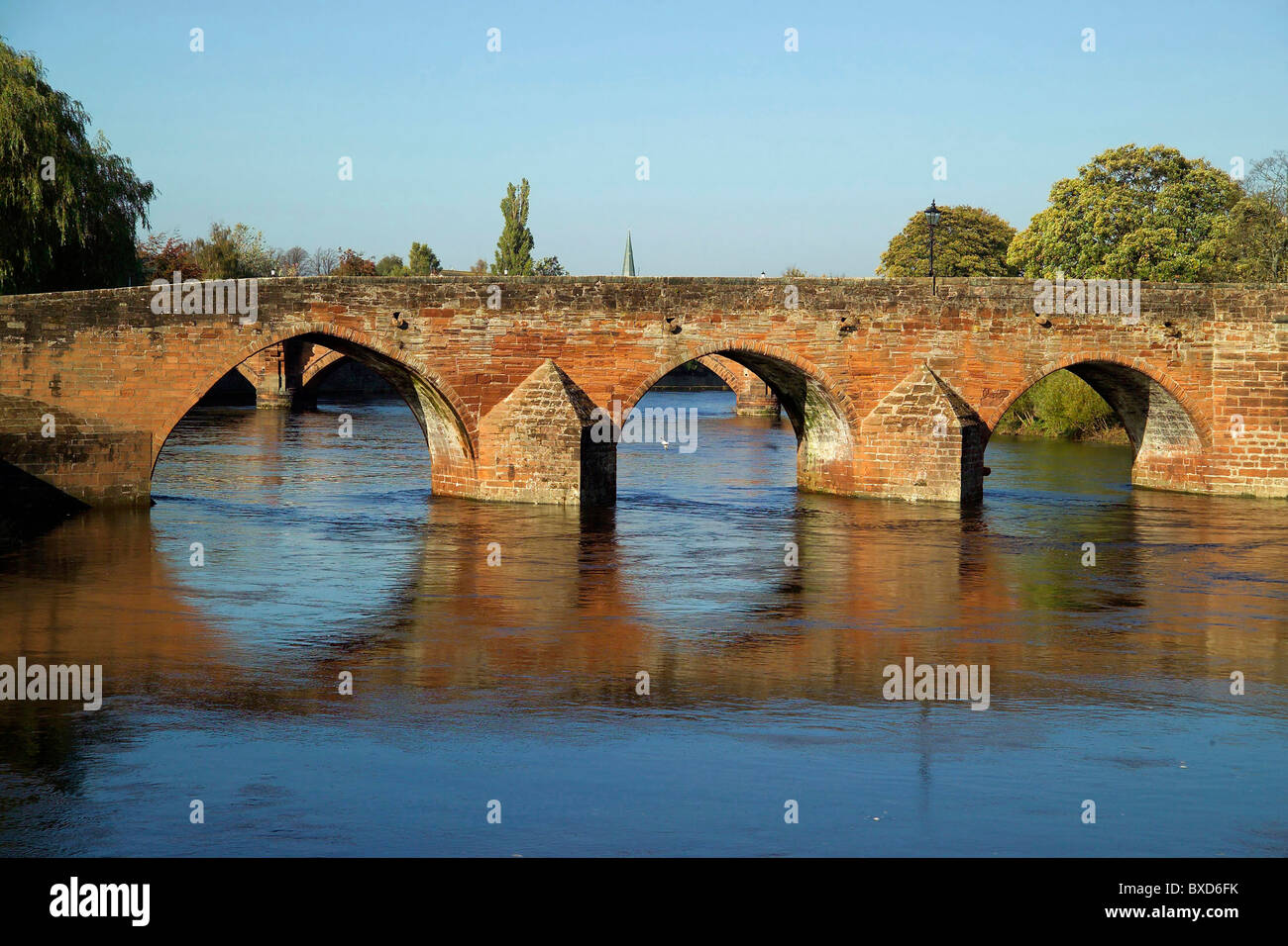 The Auld Brig, River Nith, Dumfries Stock Photo
