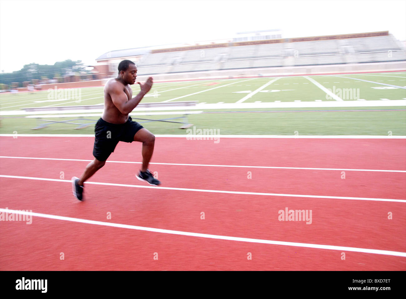 African American Athlete Stock Photo