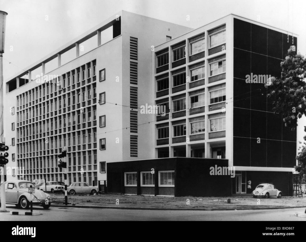 geography / travel, Ghana, Accra, buildings, Hall of the Trade Unions, exterior view, 1960s, Additional-Rights-Clearences-Not Available Stock Photo