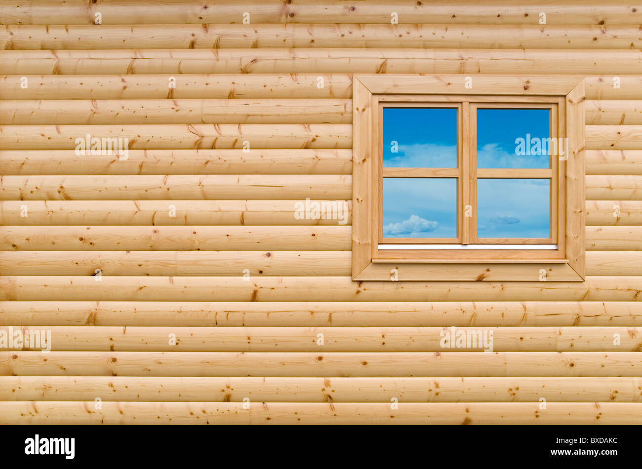 Cottage style log home facade hi-res stock photography and images - Alamy