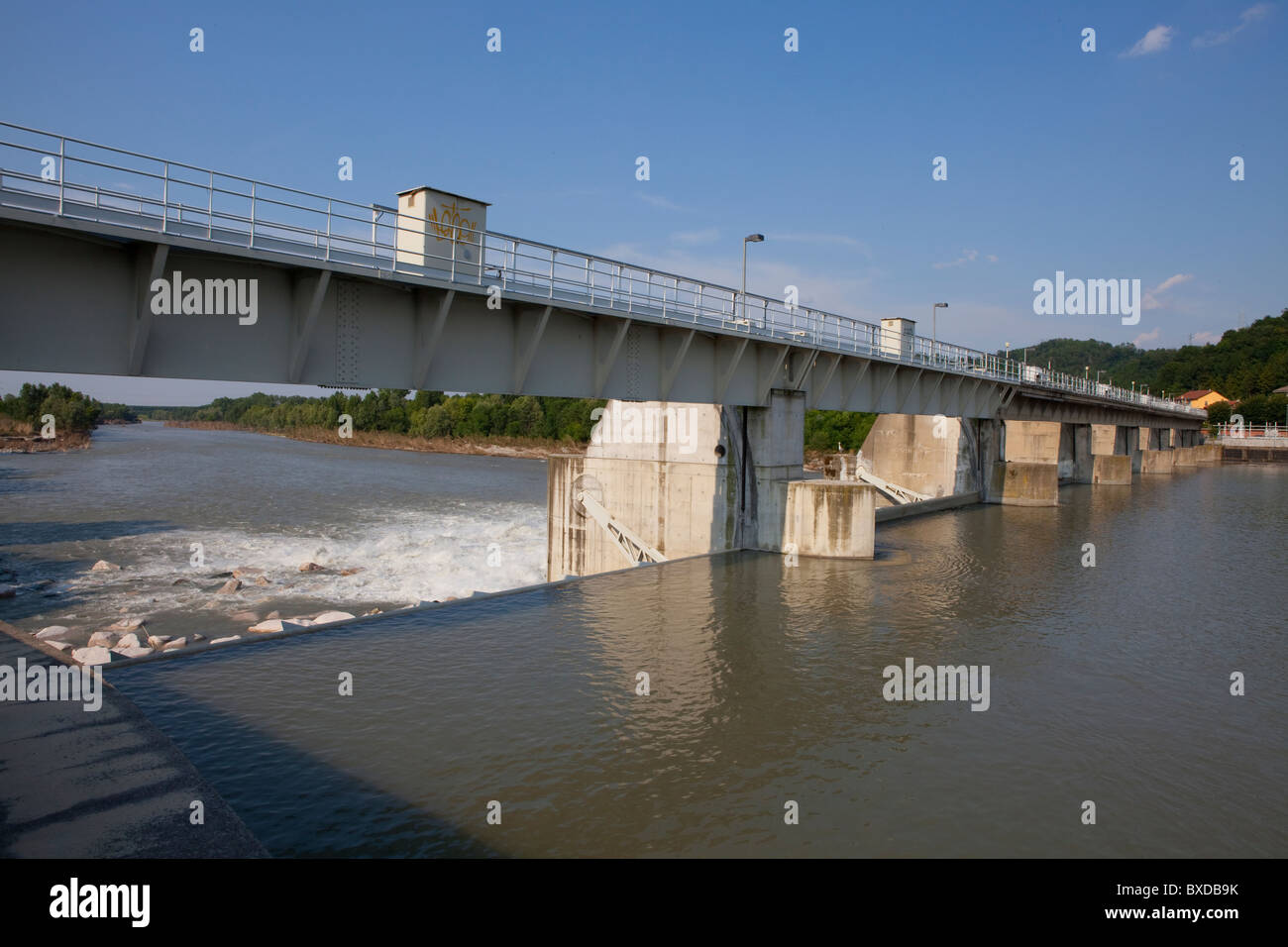 River Dam Stock Photo