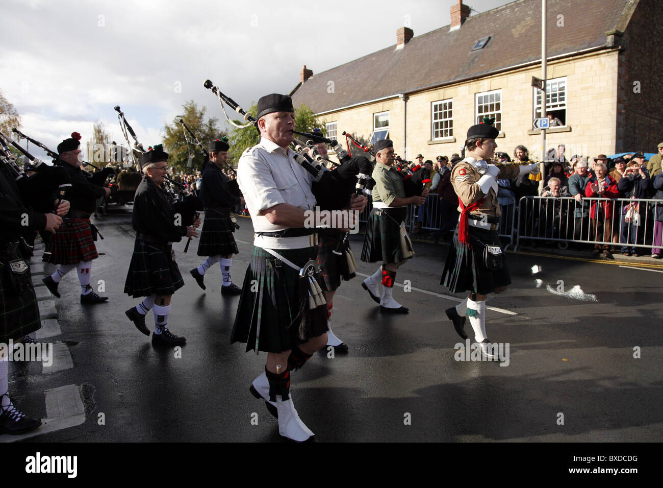 BAGPIPE MARCHING BAND PICKERING NORTH YORKSHIRE PICKERING NORTH YORKSHIRE PICKERING NORTH