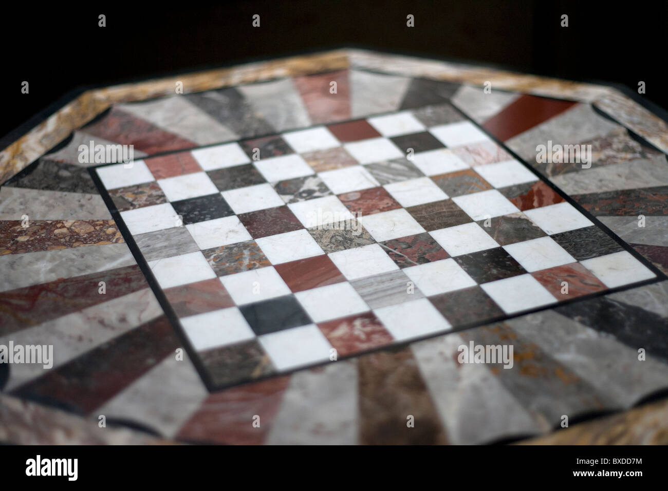 A marble Chess board Stock Photo Alamy