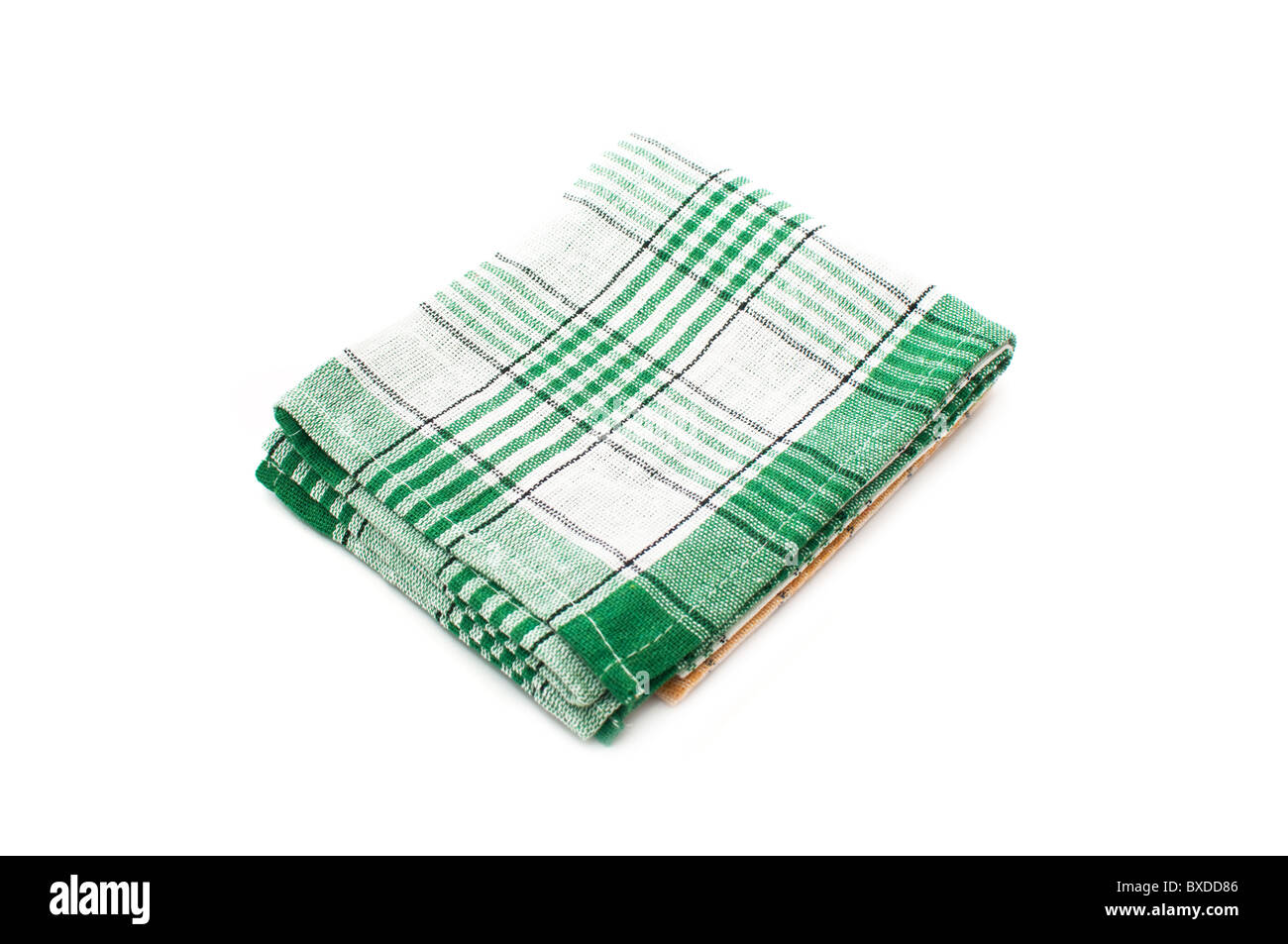 A Kitchen Rag kitchen rag, a dish towel isolated on white background Stock Photo - Alamy