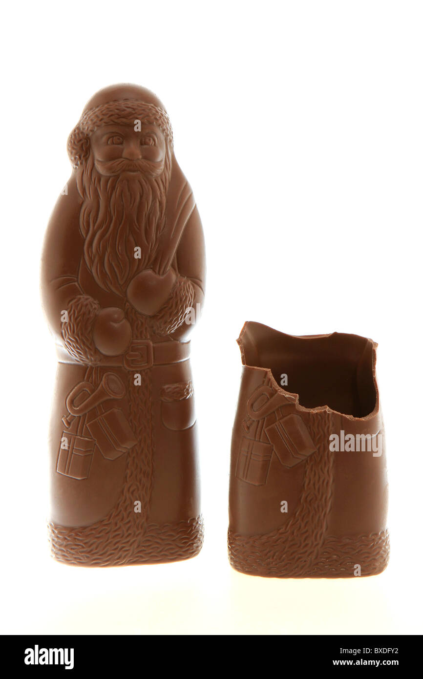 Santa Claus chocolate Stock Photo