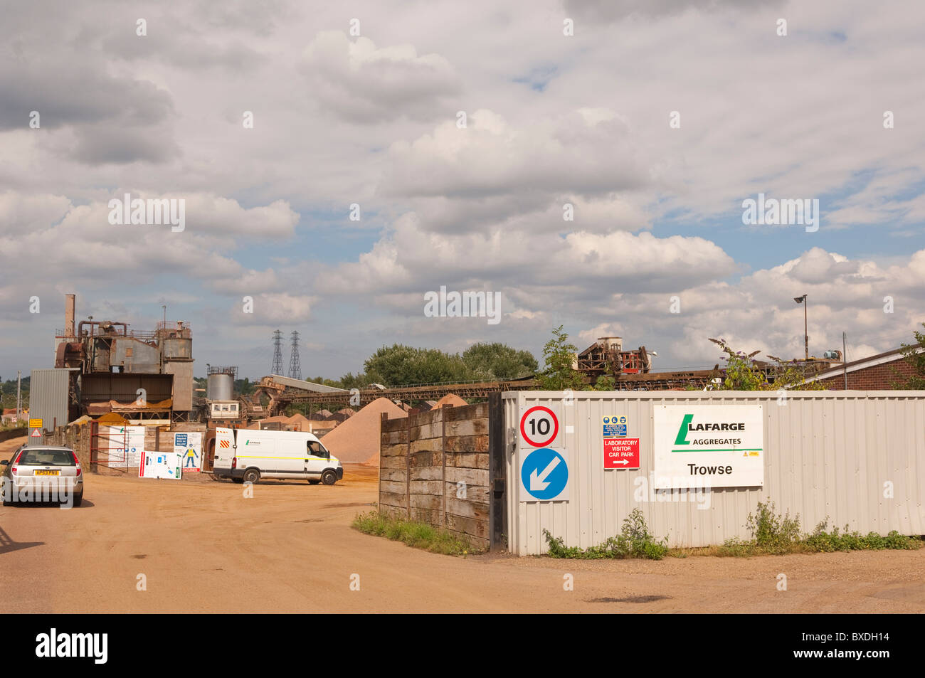 Lafarge Aggregates in Trowse , Norwich , Norfolk , England , Great