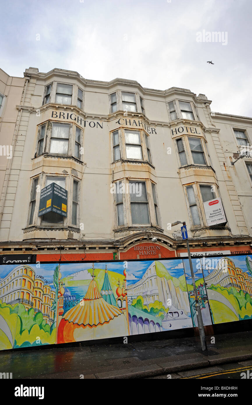 Brighton Charter Hotel now empty and up for sale Stock Photo