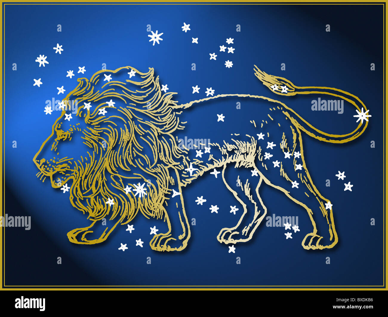 Leo astrological sign Stock Photo