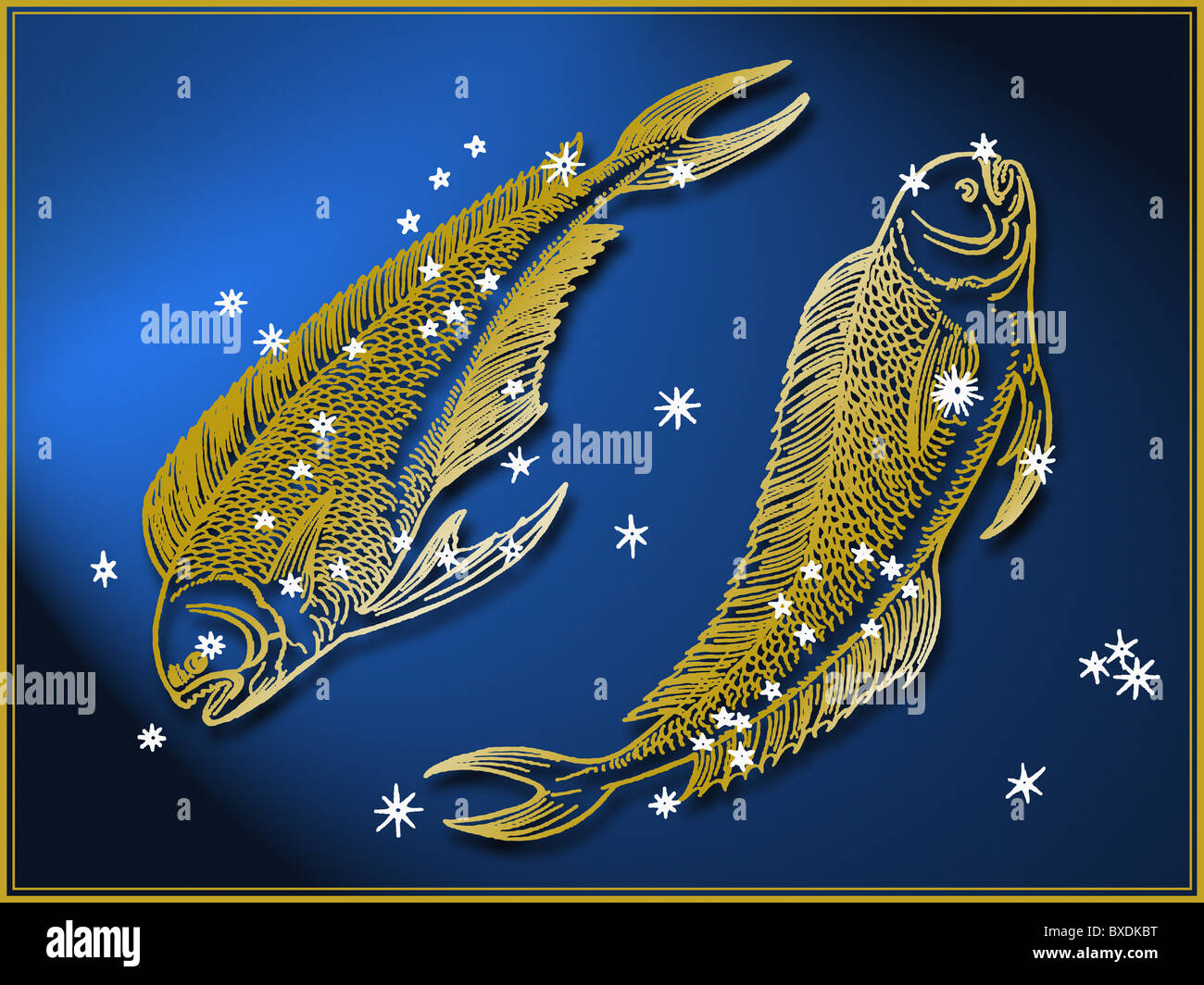 Pisces astrological sign Stock Photo