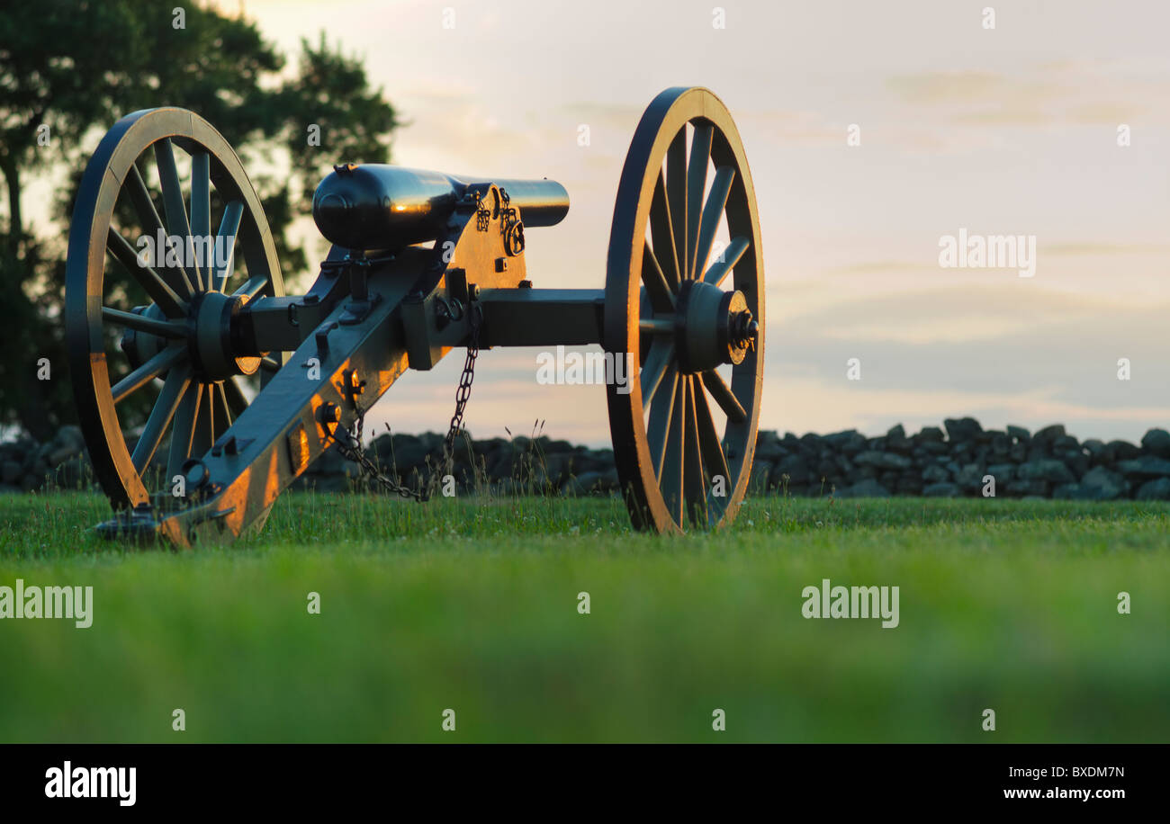 Civil war cannon Stock Photo