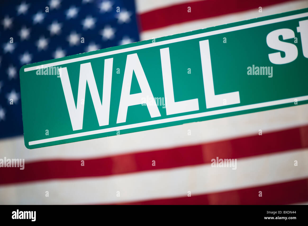 Wall Street sign Stock Photo