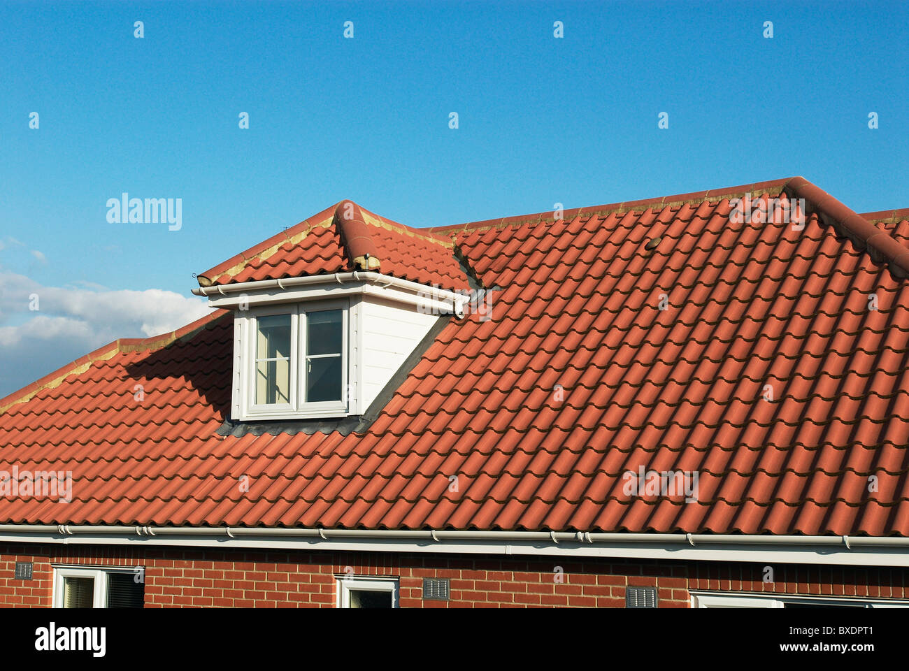 Roof with a loft conversion Stowmarket UK Stock Photo - Alamy