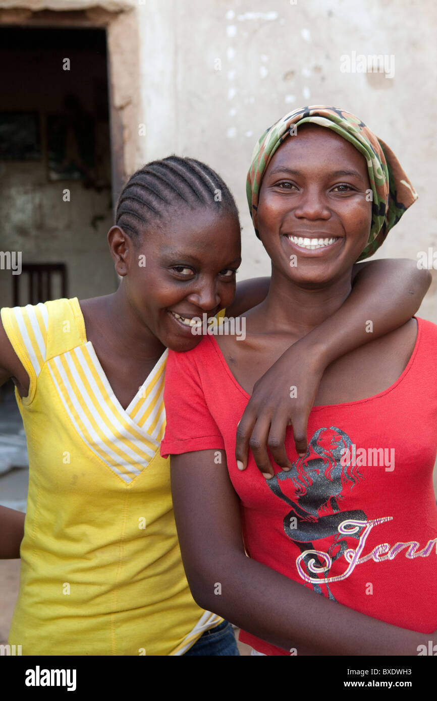 Girls attend an after-school adolescent development program in Dodoma, Tanzania, East Africa. Stock Photo