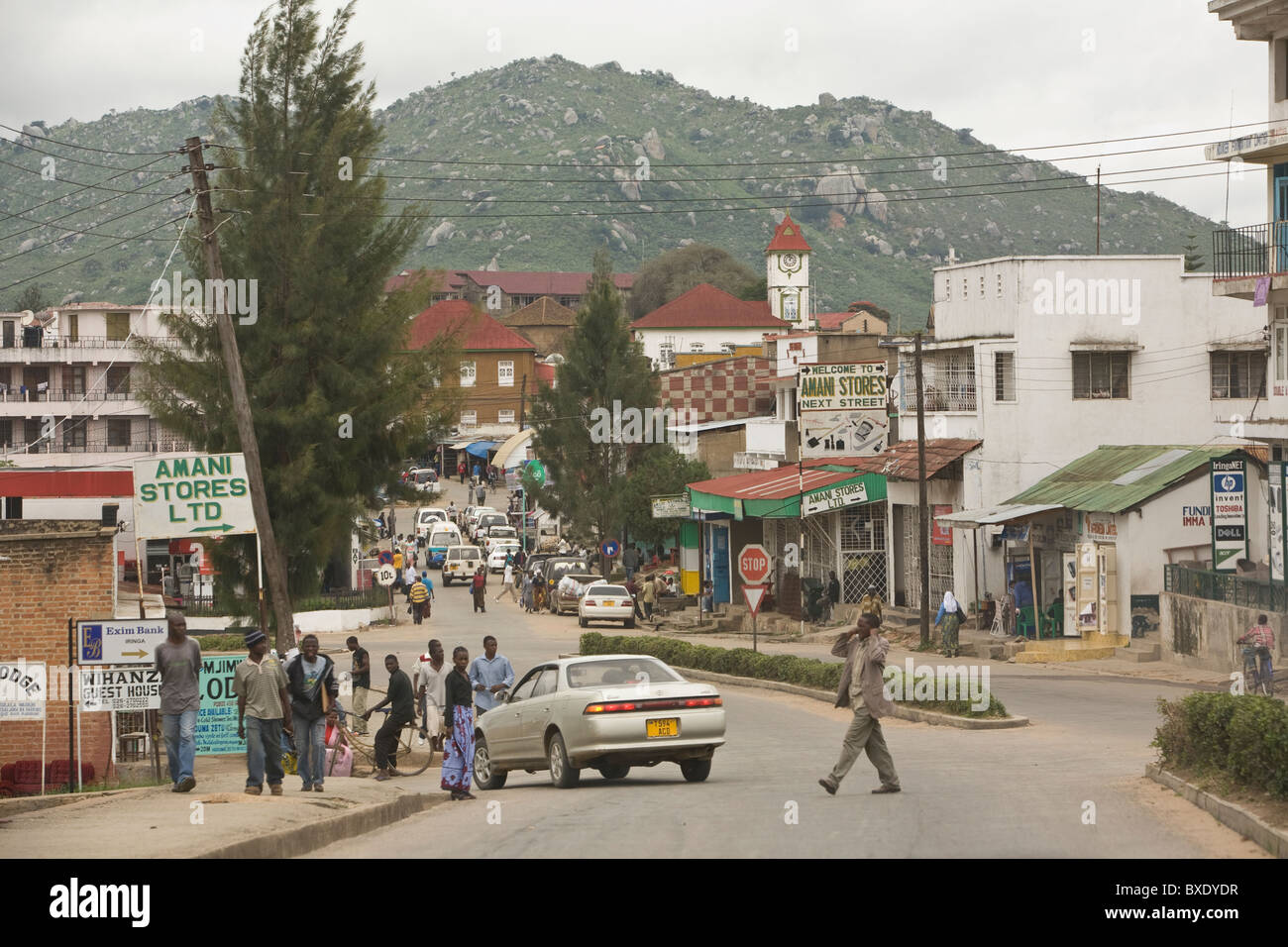 Scene from Iringa town, Tanzania, East Africa. Stock Photo