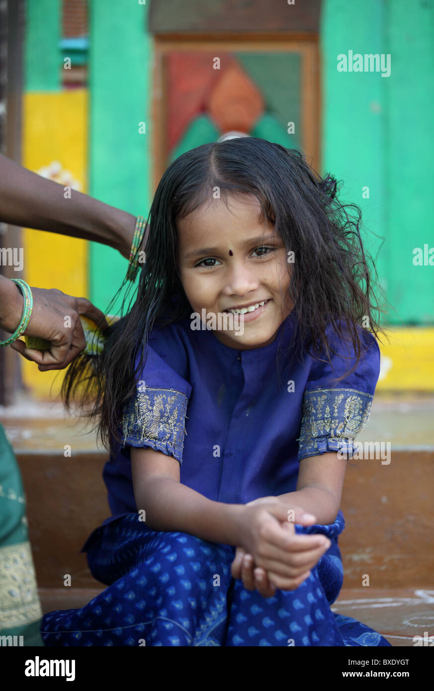 girl Andhra Pradesh South India Stock Photo - Alamy