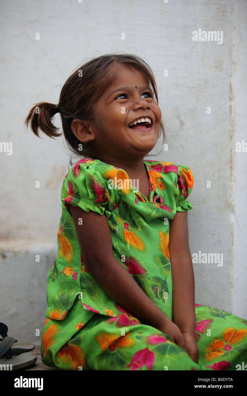 Beautiful girl Andhra Pradesh South India Stock Photo - Alamy