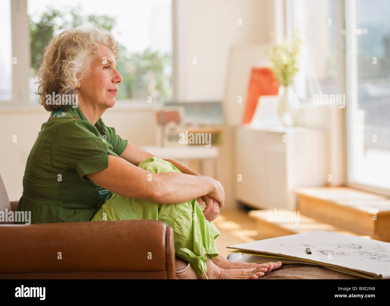 Woman relaxing Stock Photo