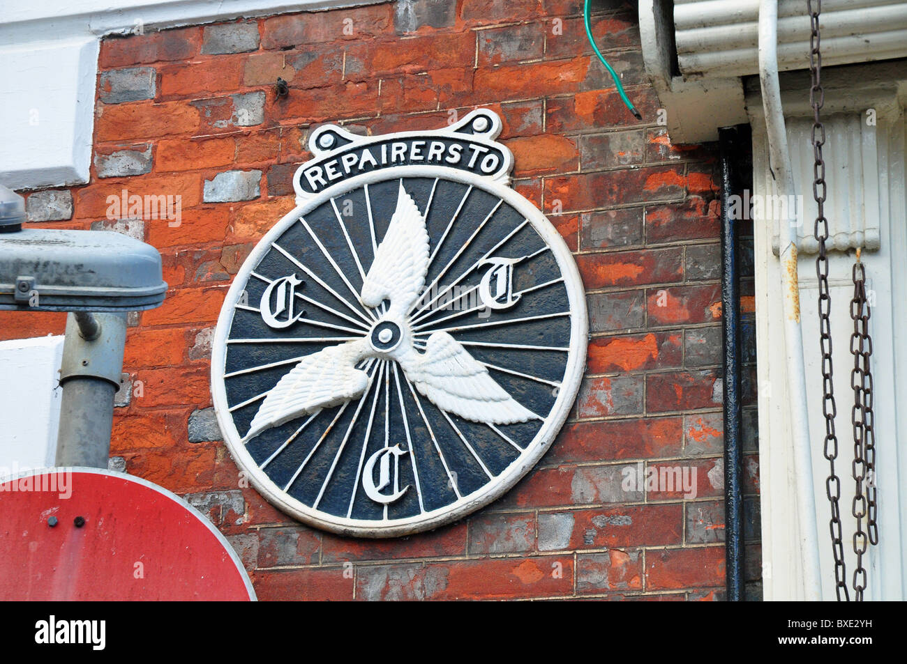 Wantage Sign Wantage, Oxon, England: Cycle Touring Club sign on a wall Stock Photo ...