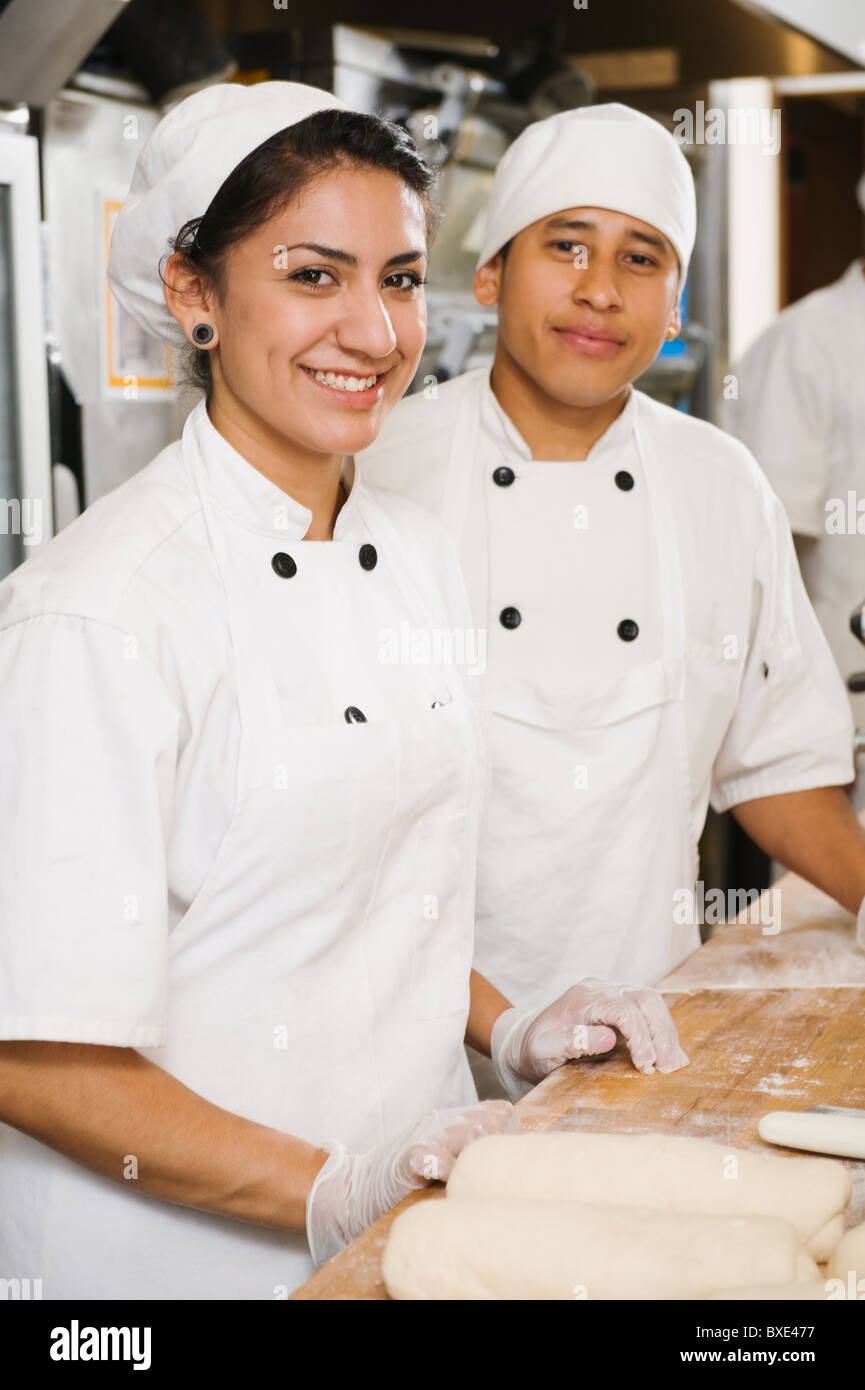 Chefs in bakery Stock Photo Alamy