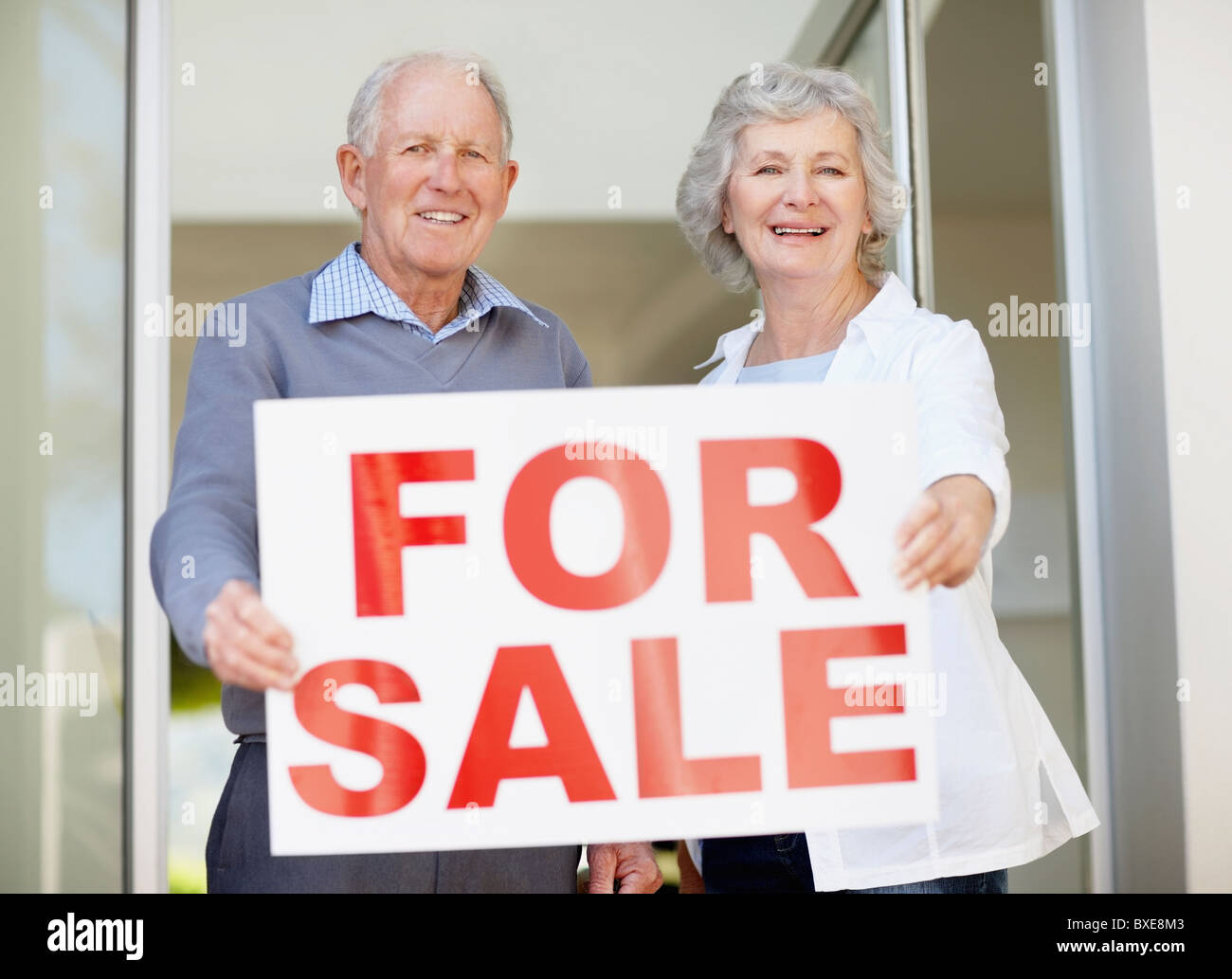 Old couple for sale sign hi-res stock photography and images - Alamy