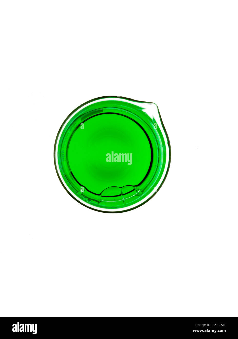 Can of green paint Stock Photo