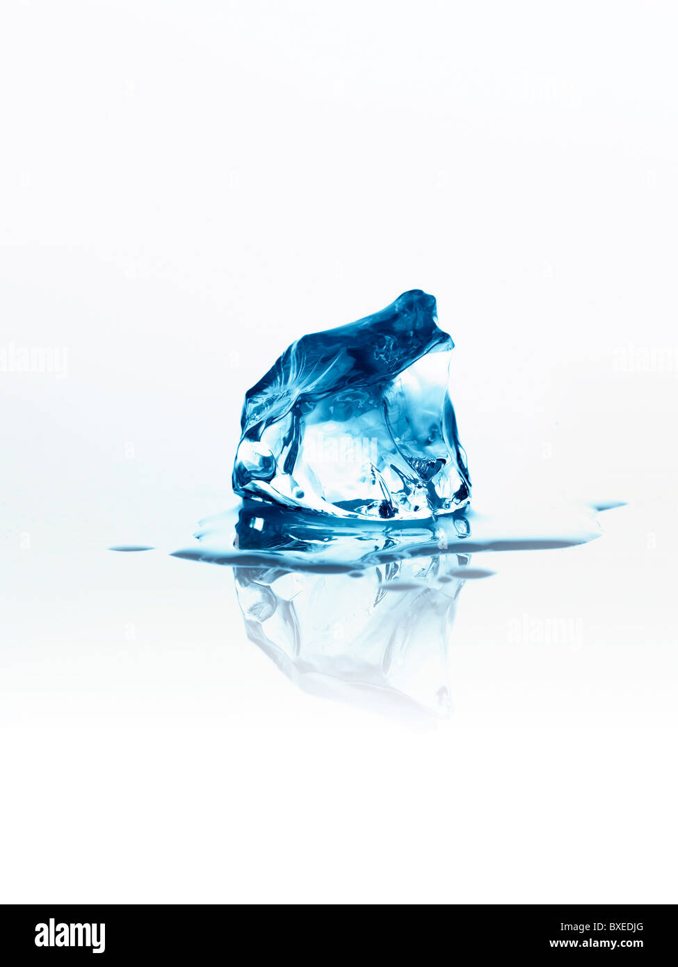 Melting ice cube Stock Photo